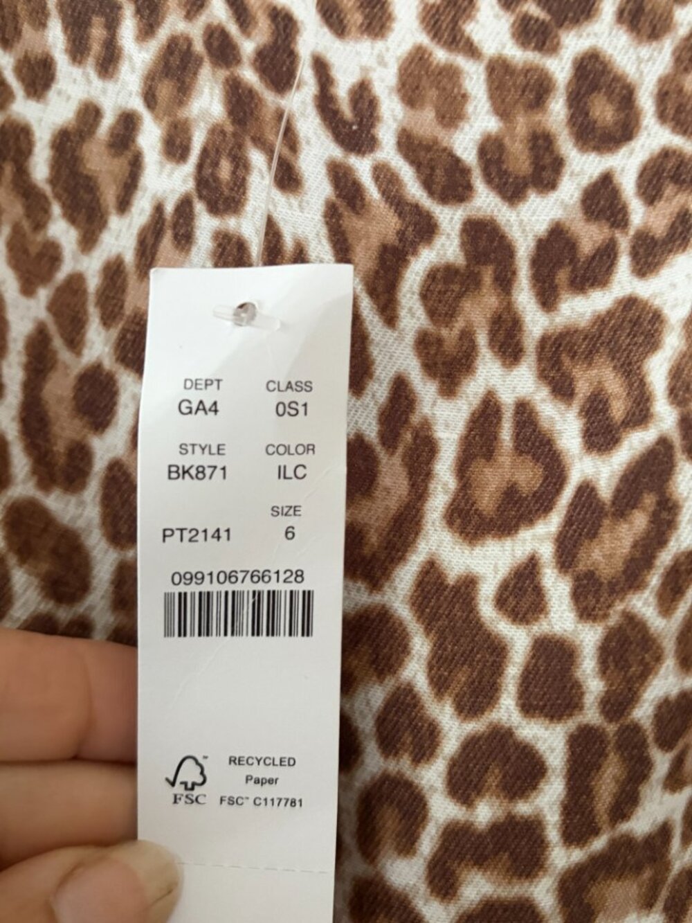 J.Crew Linen-cupro blend mini dress Leopard print Size 6 NWT - Picture 6 of 8